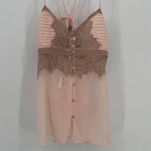 Womens Zara Combined Lace Top - Picture 5 of 8